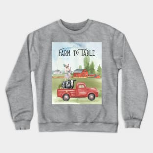 Farm Animal Family A Crewneck Sweatshirt